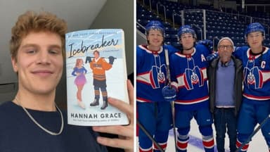 Aidan Shaw as Russ in 'Icebreaker' and Koyla in 'Heated Rivalry'